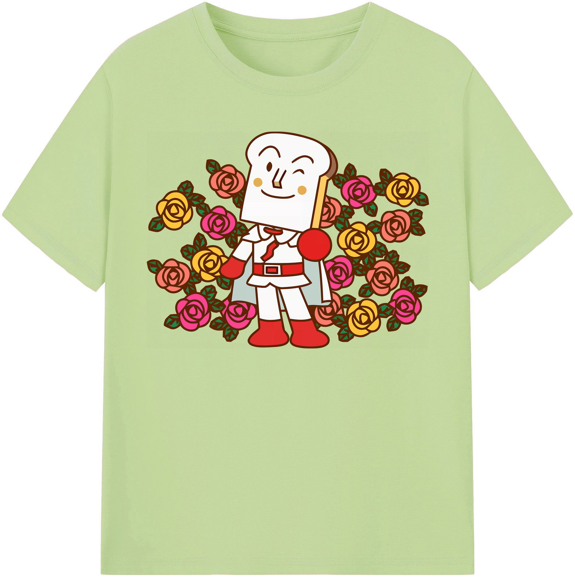 （画像用） アンパンマン Anpanman 綿100％半袖Tシャツ（フロントプリント）